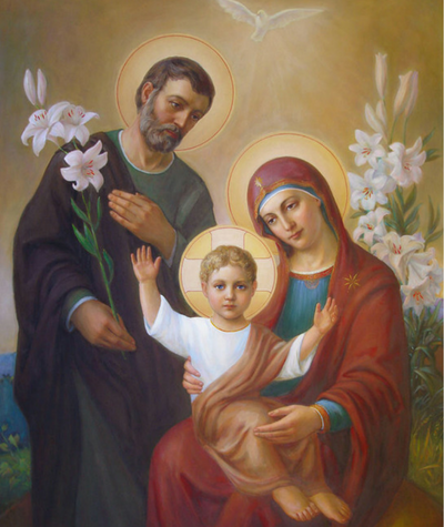Holy Family painting by Svitozar Nenyek